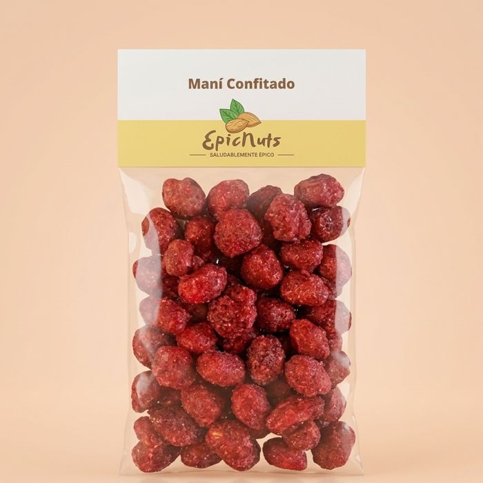 Maní Confitado EpicNuts, bolsa de 90 gramos