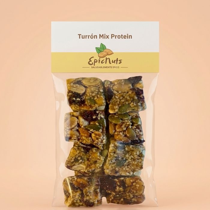 Turrón Mix Protein EpicNuts, bolsa de 90 gramos